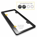 Ipick Image Compatible With Ford Mustang 5 0 In 3d On Silver Real 3k Carbon Fiber Finish Abs Plastic License Plate Frame