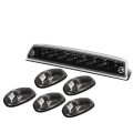 Auto Dynasty Compatible With Ram 1500 2500 3500 Be 5pcs Black Blue Led Cab Roof Top Lights 3rd Brake Cargo Reverse Light