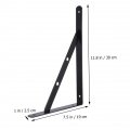 Hemoton 2pcs Triangular Bracket Metal Close To Wall Sturdy Board