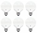 Ge Case Of 6 Bulbs Lighting 37906 Led G25 Decorative Bulb With Candelabra Base 5-watt Soft White Dimmable 350 Lumens