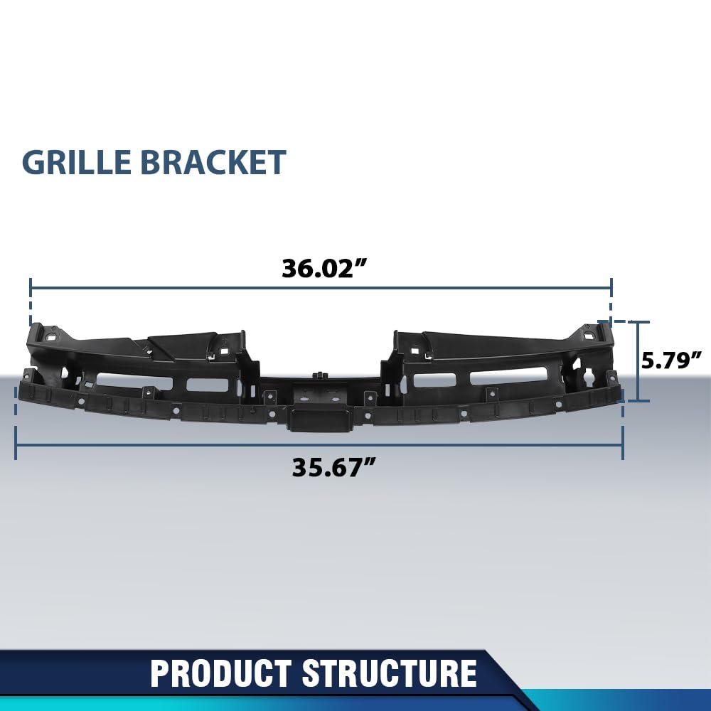 Grille Bracket For Jeep Compass 2019-2023 68258700ad Ch1223107 Black