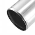 X Autohaux Od 102mm 4 Length 20 500mm Aluminum Alloy Tube Intercooler Pipe Straight Air Intake Silver Tone For Car