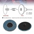 Uxcell Aluminum Oxide 2 Inch High Density Flap Disc Sanding Grinding Wheel 80 Grit 20 Pcs