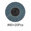 Uxcell Aluminum Oxide 2 Inch High Density Flap Disc Sanding Grinding Wheel 80 Grit 20 Pcs