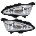 Fog Lights Assembly Replacement For Hyundai Elantra 2007 2008 2009 2010 Driver And Passenger Side Driving Lamp Kit With Bulbs