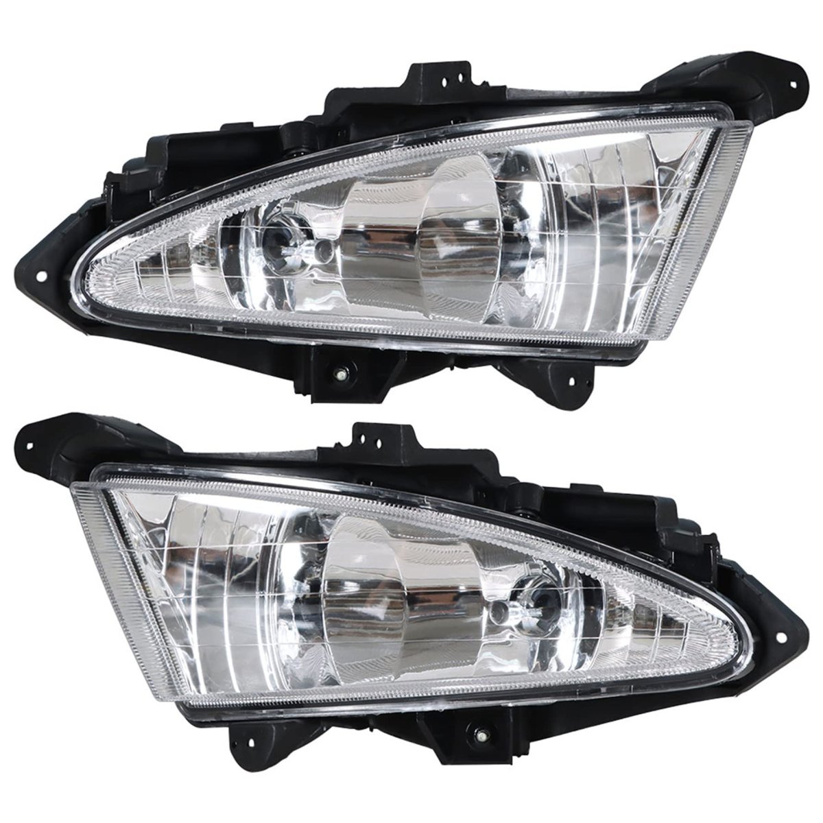 Fog Lights Assembly Replacement For Hyundai Elantra 2007 2008 2009 2010 Driver And Passenger Side Driving Lamp Kit With Bulbs