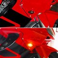 Uxcell 2x Dc 12v 15 Led Turn Signal Indicator Blinker Lights Amber Lamp Shape Egg Size Flush Mount Universal For Motorcycle