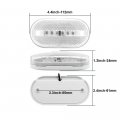 Ledvillage 4 Pcs Inch Oval Clear Lens Amber Rectangle Side Marker Trailer Lights 6 Led For Truck Lorry Rv Flatbed Suv Bus