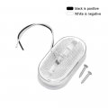 Ledvillage 4 Pcs Inch Oval Clear Lens Amber Rectangle Side Marker Trailer Lights 6 Led For Truck Lorry Rv Flatbed Suv Bus