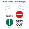 Compliancesigns Com Come In Stay Out Door Hanger Sign 8x3 Inch 12-pack Plastic For Dining Hospitality Retail 