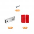 Uxcell Magnetic Door Catch 15 Pack Cabinet Shelf-adhesive Magnet Drawer Magnets For Kitchen Closet To Keep Closed Silver
