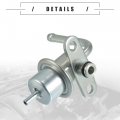 Motoforti Fuel Injection Pressure Regulator For Toyota Corolla 1993-1997 Metal No 2328015020 Silver Tone