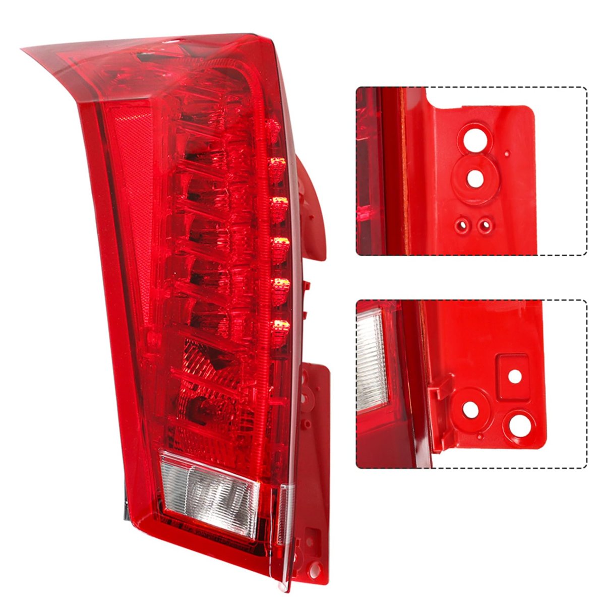 Left Tail Light Assembly For Srx 2010 2016 Rear Brake Lamp Replacement Gm2800255 Red And Clear Lens Abs Plastic Housing
