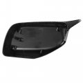 X Autohaux Pair Car Exterior Rear View Mirror Covers Cap Replacement For Bmw 5 Series E60 E61 E63 E64 2004-2007 Carbon Fiber