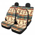 Cozeyat Aztec Tribal Design Auto Front And Rear Carseat Protector Full Set Of 4 Softy Cars Interior Split Bench Mat Saddle 