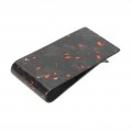 Ultra-thin Car Visor Clip Credit Card Mini Wallet Cash Business Holder For Men And Women Orange