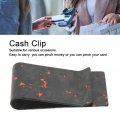 Ultra-thin Car Visor Clip Credit Card Mini Wallet Cash Business Holder For Men And Women Orange