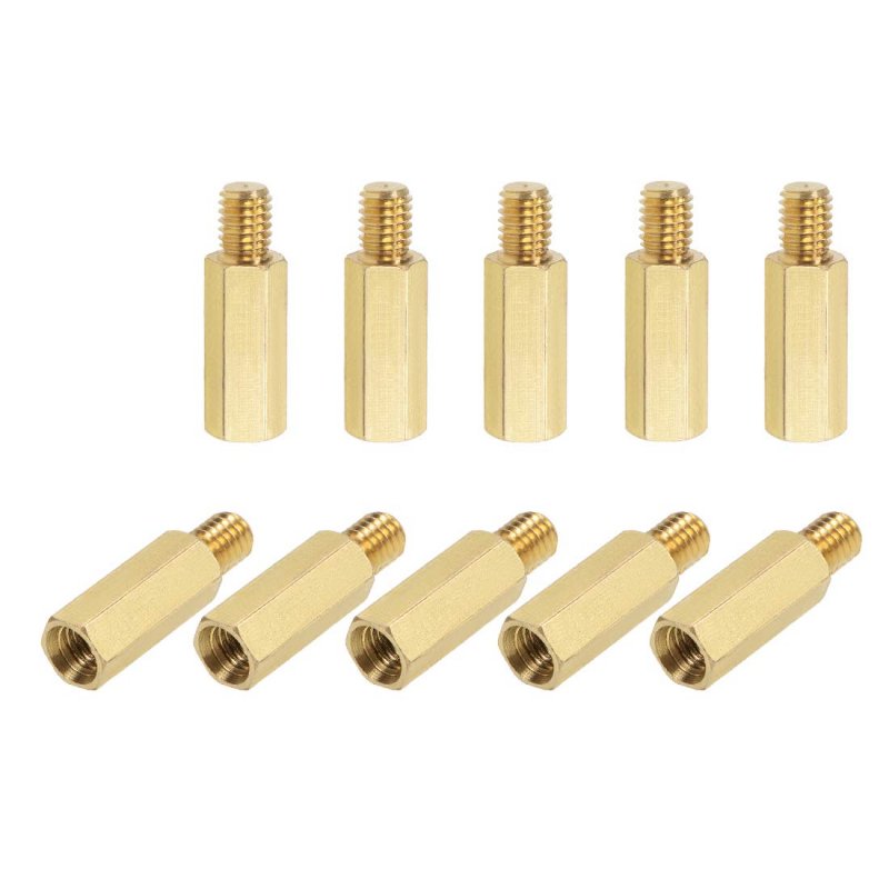 M6x20mm 8mm Male Female Brass Hex Pcb Motherboard Spacer Standoff For Fpv Drone Quadcopter Computer And Circuit Board 10 Pieces