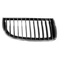 Passenger Side Grille For Bmw M3 E92 2008 2009 2010 Black With Chrome Frame Bm1200187 51137157276 