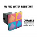 Peeps In Squares Four Colors Tow Trailer Hitch Cover Plug Insert