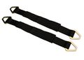 Black Axle Straps 2 Pack In X 33 Webbing 10000 Lb Breaking Strength 3335 Working Load Limit Hd Steel D Rings And Protective 