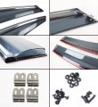 Fits For 2013-2017 Lexus Es300 Es350h Vip Clip-on Smoke Tinted Jdm Window Visor Rain Guards Chrome Trim