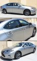 Fits For 2013-2017 Lexus Es300 Es350h Vip Clip-on Smoke Tinted Jdm Window Visor Rain Guards Chrome Trim