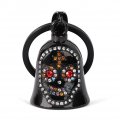 Motorcycle Bell Sugar Skull Gremlins For Motorcycles Guardian Keychain With Key Ring Biker Riding Accessory Luck All Your Life 