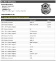 Rear Wheel Bearing Hub Assembly Compatible With 2008-2014 Subaru Impreza 2 5l H4