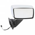 Hecasa Power Mirror Right Compatible With 2008-2010 Hummer H3 2009-2010 H3t Side Towing Replacement For 20836086 Silvery Black 