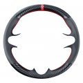 Diy Stitching Carbon Fiber Steering Wheel Cover For Honda Civic 8th Gen 2006 2011 3 Spokes 13 5 To 14 In Faux Leather Interior 