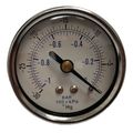 Vacuum Gauge For Air Compressor Wog Water Oil Gas 2 In Dial Center Back Mount 1 4 Npt -30 To 0 Hg Vsb20-030 