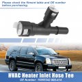 X Autohaux Heater Hose Tee Cooling Quick Connector 15055342 15055343 800-413 800-414 For Cadillac Escalade Esv Ext Chevrolet