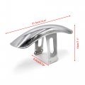 Uxcell Silver Tone Metal Front Sand Guard Motorcycle Splash For Cg125