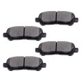 Rear D1325 Ceramic 4pcs W Hardware Disc Brake Pad Set 