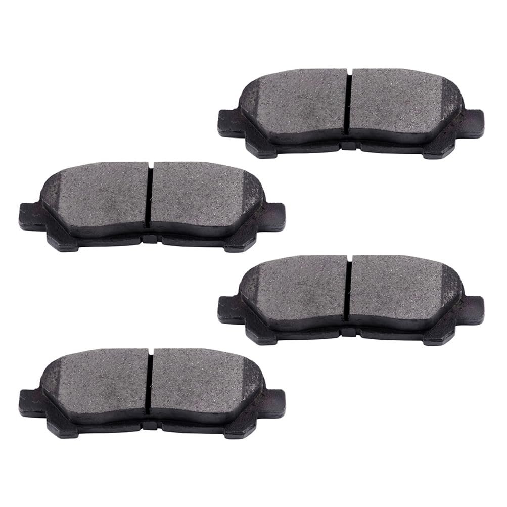 Rear D1325 Ceramic 4pcs W Hardware Disc Brake Pad Set