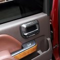 Rt-tcz For Chevy Silverado Inner Door Handle Bowl Trim Cover Chevrolet Gmc Sierra 2014-2018 Carbon Fiber Interior Accessories 