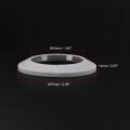 Uxcell Pipe Cover Decoration 43mm Pp Plastic Escutcheon Water Drain Line White 10pcs