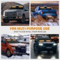 Xridonsen Amber Dash Strobe Lights 144 Led Emergency Warning Hazard Safety 2x14 5 Inch Front Rear Interior Windshield W Suction