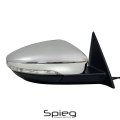Spieg Passenger Side Mirror Replacement For Vw Volkswagen Beetle 2012-2018 Power Heated Turn Signal Primed Chrome Cover 6 Pin