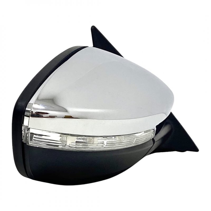 Spieg Passenger Side Mirror Replacement For Vw Volkswagen Beetle 2012-2018 Power Heated Turn Signal Primed Chrome Cover 6 Pin