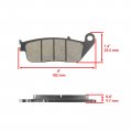 Rear Brake Pads For Honda Vfr750f Interceptor 750 1991-1997 43105-my7-405 Model Kvtr-14738