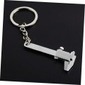 Gatuida 6 Pcs Vernier Caliper Keyring Tool Keychain Coupless Camping Slides Carabiner Caliper Ruler Couple Keychains Mini