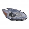Chrome Housing Halogen Headlight For Toyota Prius 2010 2011 Right Passenger Side Headlamp To2519122 