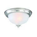 Brushed Nickel 2-light Flushmount 