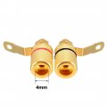 Uxcell 10 Pcs Video Speaker Terminal Connectors 4mm Banana Jack Outlet