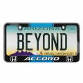 Ipick Image For Honda Accord Blue Racing Stripe Black Real Carbon Fiber License Plate Frame