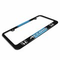 Ipick Image For Honda Accord Blue Racing Stripe Black Real Carbon Fiber License Plate Frame