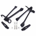 Httmt- Rear Passenger Footrest Bracket Foot Pegs Set Compatible With 2009-2016 Suzuk Gsxr Gsx-r1000 In Black P N Mt390-055-gbk