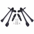 Httmt- Rear Passenger Footrest Bracket Foot Pegs Set Compatible With 2009-2016 Suzuk Gsxr Gsx-r1000 In Black P N Mt390-055-gbk